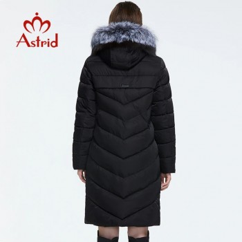 Astrid 2019 Winter new arrival down jacket women with a fur collar loose clothing outerwear quality women winter coat FR-2160 Black Green Gray